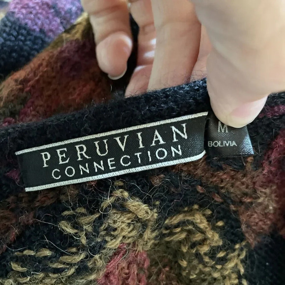 Peruvian Connection Multicolor Cardigan - Picture 6 of 7